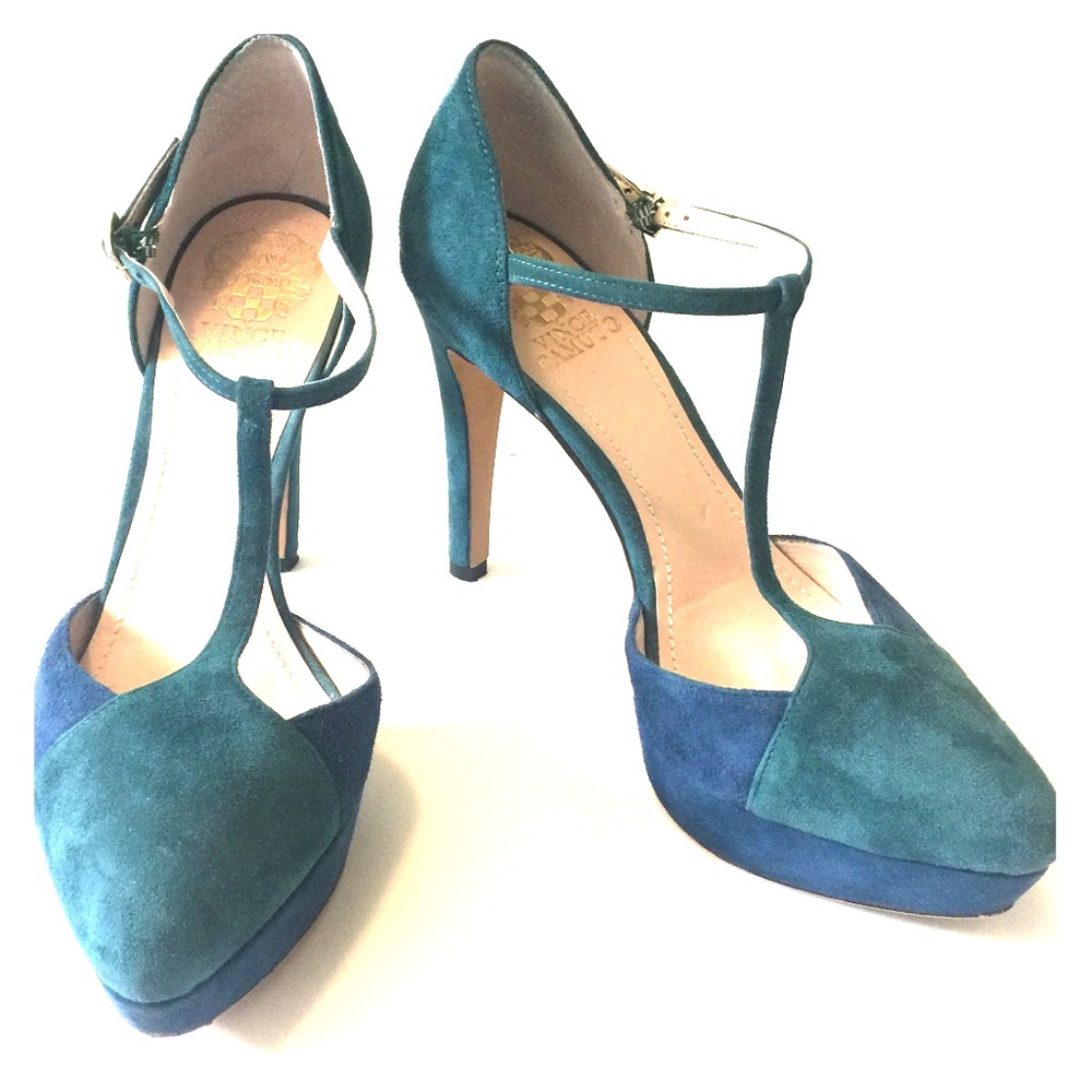 VINCE CAMUTO Platform Heels Leather Sole 8M/38